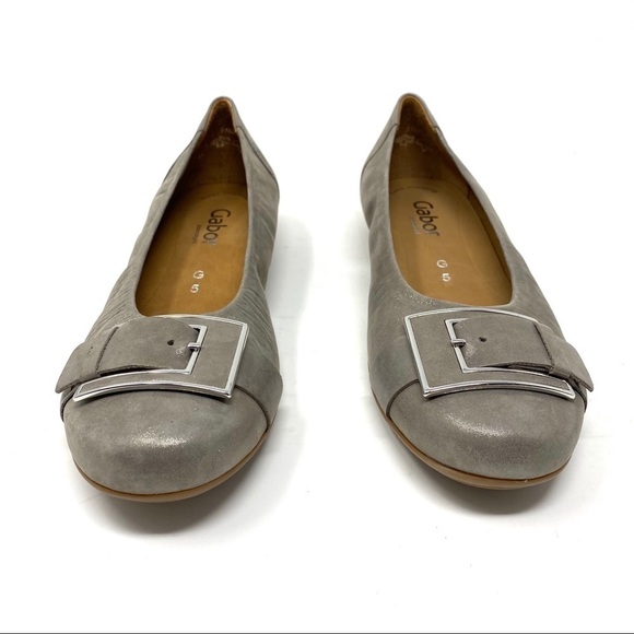 Gabor shimmering Leather Buridge L Ballet Flats - Picture 3 of 8